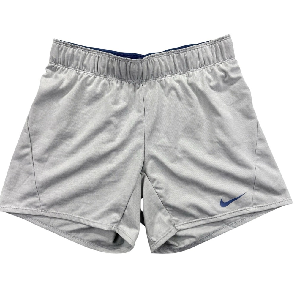 Nike Dri-FIT Shorts Women XS Gray Athletic Running Elastic Waist Pull On Swoosh
